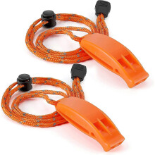 Silbato de emergencia, silbato de seguridad súper fuerte con cordón, ideal para kayak, navegación, natación