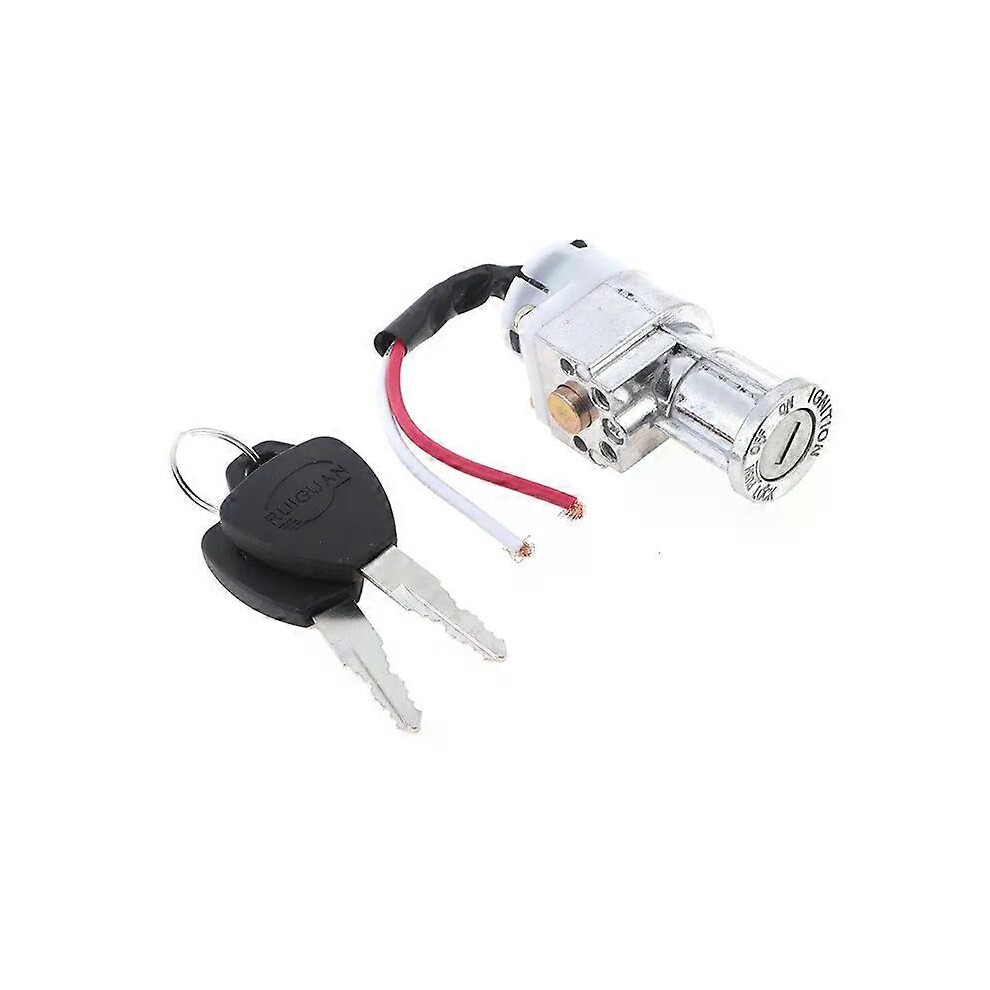 Mini cadenas universel pour chargeur de batterie, avec 2 clés, pour moto, vélo électrique, scooter,