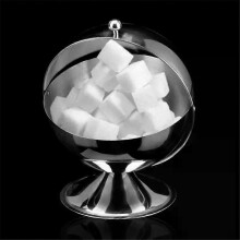 Azucarero esférico de acero inoxidable de alta calidad para cocina, condimento, botella, depósito de