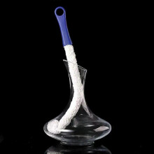 Brosse de nettoyage multifonction longue en mousse pour bouteilles, carafes, verres à vin, bar, cuisine,