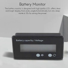 LCD-batterikapacitetsmätare 12V/24V/36V/48V blybatteristatusindikator litiumbatteri