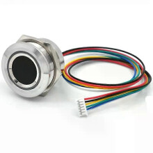 R503-5V RGB LED DC5V UART MX125-6Pin Vattentät Kapacitiv Fingeravtrycksmodul Sensorskanner För Arduino