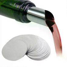 Bec verseur anti-goutte pour vin, 3 pouces, 50 pièces, argenté, pour différents styles