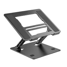 (Black) RYRA Laptop Stand Adjustable Aluminum Alloy Laptop Tablet Stand Up To 17 Inch Laptop Portable Folding Stand Notebook Cooling