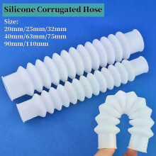 Tuyau ondulé en silicone durable pour aquarium, 20 à 110 mm, joints d'entrée et de sortie pour aquarium