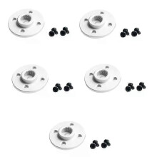 5 st/parti metallstyrväxel skivstent 25T servoarm rund typ för MG995 MG996R RC robotbil
