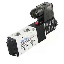 1 pz 4V210-08 1/4 DC 12 V/24 V AC 24 V/36 V/110 V/220 V/380 V Elettrovalvola pneumatica a 5 vie e 2