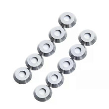 10 st. runda hårdmetallskär med diameter 12 mm, passar för Ci3-träsvarvning
