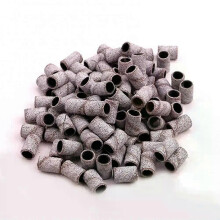 100Pcs 120/150/180/240 Polisher Machine Bits Drill Sanding Band Grinding Ring Nail Tool 240 Sandpaper