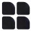 4pcs Anti-Vibration Pads Felt Shock Proof Mat Square Universal Silent Portable Multi-function Lightweight 1