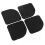 4pcs Anti-Vibration Pads Felt Shock Proof Mat Square Universal Silent Portable Multi-function Lightweight 2