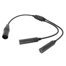Adaptateur GA double prise vers XLR 5 broches Airbus Câble universel GA double prise vers XLR 5 broches