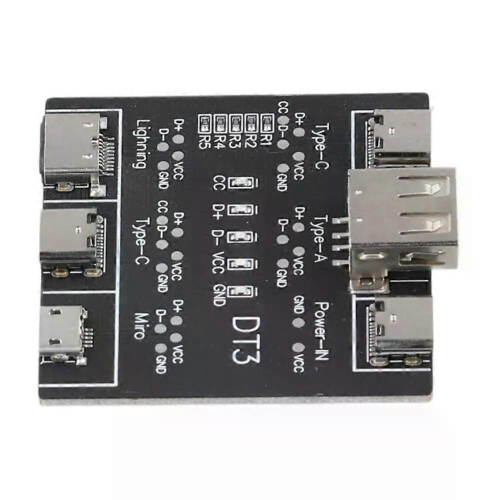 Placa PCB de prueba de cable de datos DT3 Placa de detección de cable de datos USB tipo C Placa de inspección