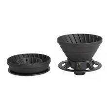 Filtro per caffè pieghevole portatile in silicone alimentare per alimenti, accessori per tazze da torta