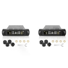 2X Bil TPMS Däcktrycksövervakningssystem Däcktryck Batteri Digital LCD-skärm Bilsäkerhetslarm