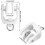 Ceiling Curtain Track Rollers Flexible Bendable Curtain Track Rollers 11 mm White Plastic Drapery Rail 1