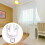 Ceiling Curtain Track Rollers Flexible Bendable Curtain Track Rollers 11 mm White Plastic Drapery Rail 2