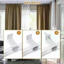 Accessoires de rideaux de plafond flexibles Ensemble d'accessoires de rails de rideaux pliables