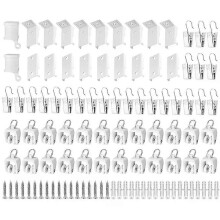 Accessoires de rideaux de plafond flexibles Ensemble d'accessoires de rails de rideaux pliables