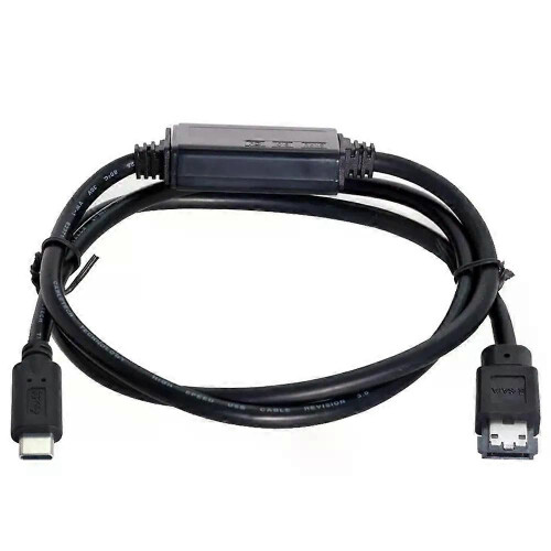 Καλώδιο ESATA σε USB C, αρσενικό καλώδιο USB Type C, Host σε ESATA, ESATAp HDD για φορητό υπολογιστή