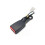 130MM 13mm Camlock Auto Car Front Seat Belt Buckle Padding Socket Plug Connector with Warning Cable 1