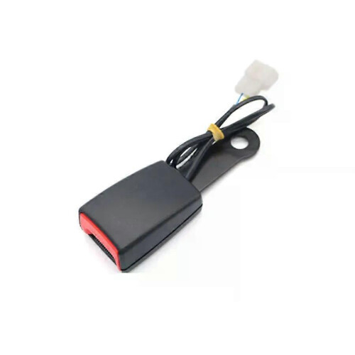 130MM 13mm Camlock Auto Car Front Seat Belt Buckle Padding Socket Plug Connector with Warning Cable