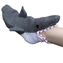(Shark) Animal Socks Shark Fish Knitted Hose Novelty Winter Warm Christmas Gift Unisex