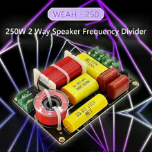 WEAH-250 250W 2-vägs högtalare frekvensdelare 2750/2800Hz diskant bas filter ljud hi-fi filter