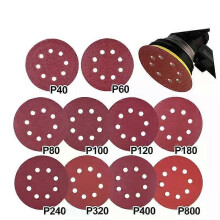 TORGWIN 50 pezzi 5 pollici 125 mm carta vetrata rotonda disco levigatrice disco 40/60/80/120/150 grana