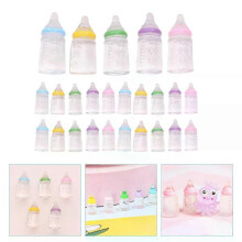 30 biberones pequeños para bebés, juguetes para niños, minicasas de muñecas para la lactancia, regalo