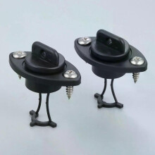 2 Pcs Black Kayak Drain Plugs Bung With 4 Pcs Screws For Dinghy Kayak Canoes Boats Stop Water Infiltration