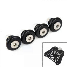 4 pezzi/set bauletto posteriore per moto, bauletto per casco, piastra di base, boccola, fibbia