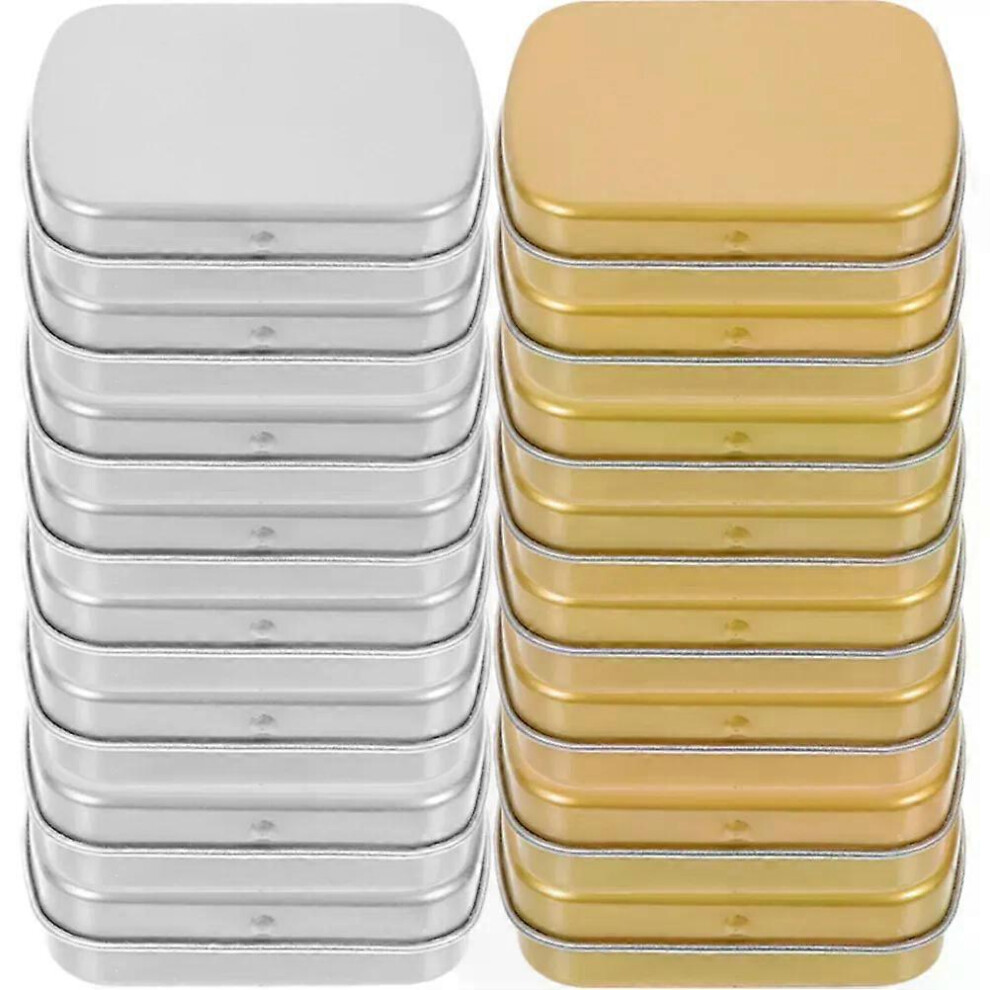 Lot de 20 boîtes en fer blanc pour bijoux, petits boîtiers, organiseurs portables, accessoires, bonbons,