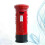 Κουμπαράς British Pillar Box Vintage Κουμπαράς με Χρηματοκιβώτιο Υ 1