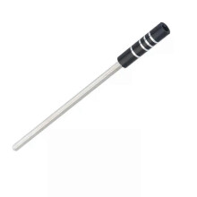 Eje de extensión de metal de 123 mm, acero negro, para puntas hexagonales de 4 mm y 1/8", adaptador
