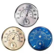 Inomhustemperatur- och fuktighetsdetektor, sensor- och mätare, bordsskiva, analog termometer, hygrometer,