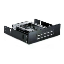 (BlackHD520) SEATAY Dual Bay SATA2 Hårddisk HDD & SSD Fack Intern Mobil Rackkabinett Dockning