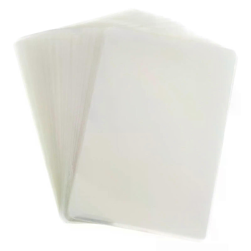 200pcs Transparent Laminator Sheets Thermal Laminating Pouches Photo Storage Plastic Sheets Laminating