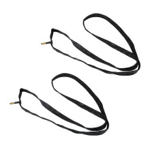 2X Camera d'aria in gomma nera per bicicletta con valvola Schrader 700 X 25/32C