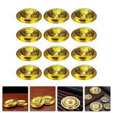 12 Pcs Oil Lamp Wick Float Wicks DIY Making Accessories Aluminum Floating Holder