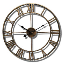 (Bronze) Garden Clock Outdoor Garden Wall Clock Large Roman Numeral Garden Clock Outdoor Iron Clock Outdoor