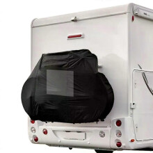 DWCX Campervans Husvagn Husbil Bakre Vattentät Svart 210D Extra Starkt Cykelskydd Upp Till 2-3