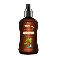 (Spray Heads) Waterproof | Long-Lasting] Hllozzi Waterproof & Long-Lasting Coconut Tanning Oil Spray & Flip Bottle Set