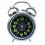 Premium 3-inch Silver Plated Metal Alarm Clock with Night Light 1
