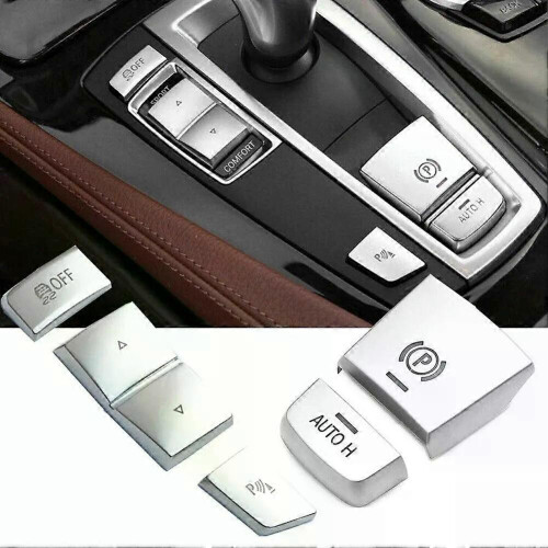 5 Pcs Handbrake Variable Speed Panel Side Switch P Button Cover Car Handbrake Button For BMW 5 6 7 Series