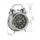 Premium 3-inch Silver Plated Metal Alarm Clock with Night Light 5