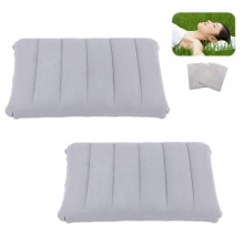 (As show, One size) Inflatable Travel Pillows - 2 Pieces for Camping Office Weekend Trips