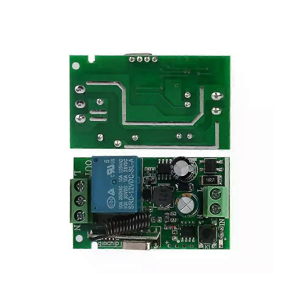 Interrupteur Mural Tactile WiFi 2 Boutons, RF 433 MHz, Minuterie, Compatible Google Home Alexa, DIY