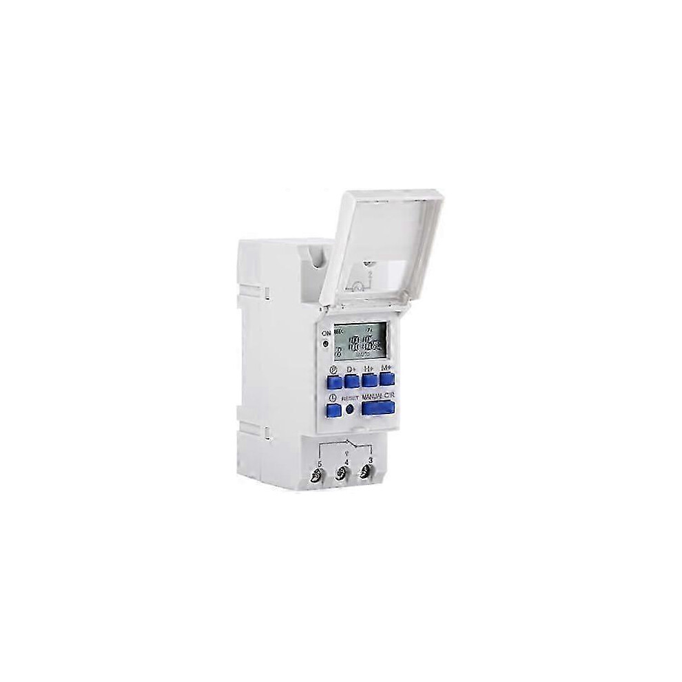 (As Show, One Size) Programmable Digital Timer Digital Timer Lcd Display Weekly Digital Time Switch With Programming Din Rail Programmable Digital Tim 4633396571814