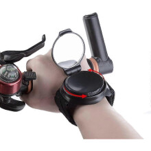 (As show, One size) Cycling Rear View Mirror, Rotatable Adjustable Mountain Road Bicycle Cycling Wrist Band Rear View Mirror